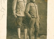 Фотографија из Великог рата -  Јован Величка Миловановић (лево) из Горње Трнаве код Прокупља и непознатог саборца 