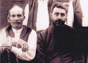 Грујица Петровић (1886-1952) и свештеник Вељко Стоиљковић (1900-1961)   послератна фотографија