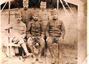 Милосав Вујичић и ратни другови, 03.01.1918. (први са десне стране)