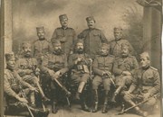 Василије С. Мумџић - учесник Великог рата, трећи у првом реду са десне стране
