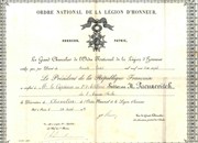 Сертификат ордена ЛЕГИЈЕ ЧАСТИ Бр. 19010. Светозару М. Пауновићу