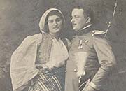 Srpski oficir sa suprugom Pozarevac 1914